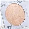 Image 1 : #4116-.999 FINE COPPER 1 TROY OUNCE COPPER