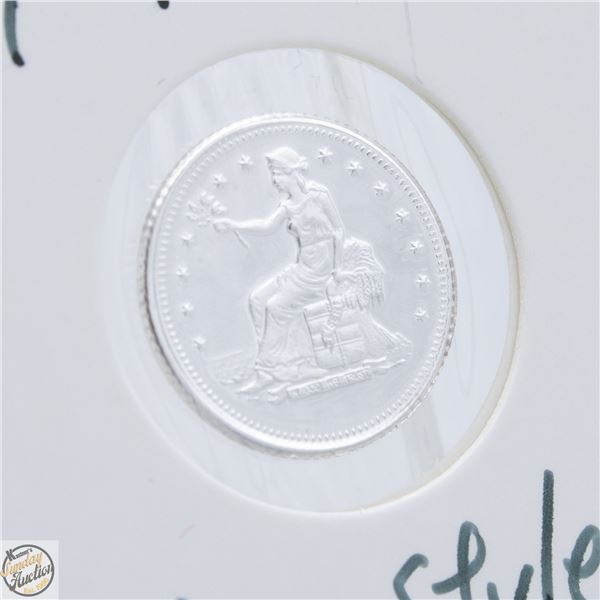 #4114-.999 FINE SILVER TOKEN W/USA STYLE ON FRONT
