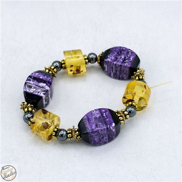 COLORED STONE BRACELET