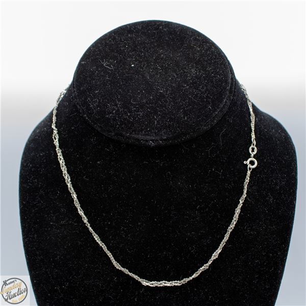 925 SILVER NECKLACE, 16 INCH LONG