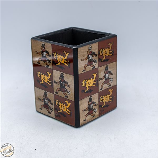 MAYAN COLLECTIBLE DESK STORAGE BOX