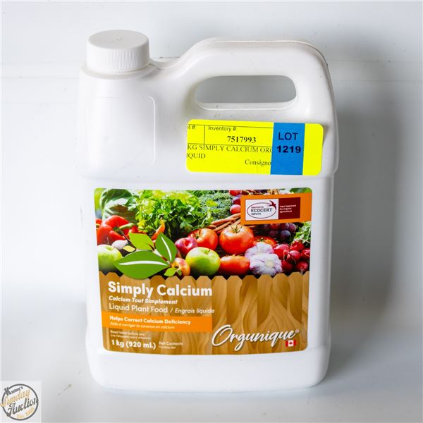 1 KG SIMPLY CALCIUM ORGANIC LIQUID