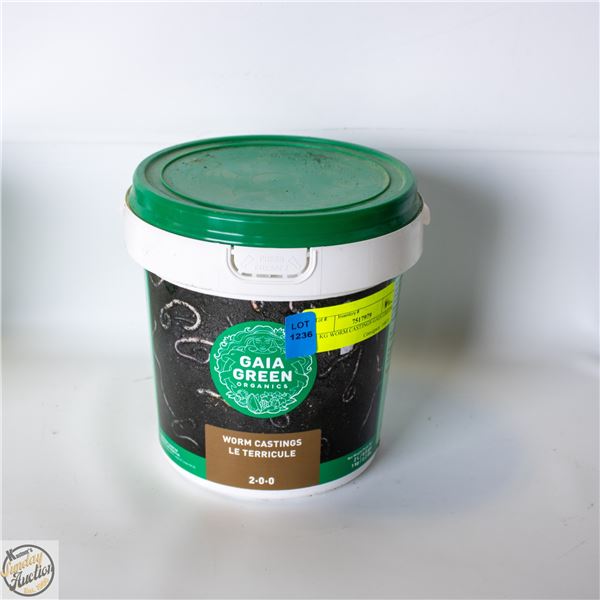 1 KG WORM CASTINGS GAIA GREEN ORGANICS