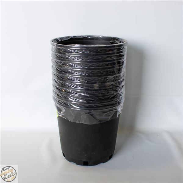 NEW 10 COUNT 2 GALLON HARD POTS