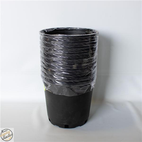 NEW 10 COUNT 2 GALLON HARD POTS