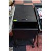 Image 1 : LOCKING ROLLING FILE CABINET NO KEY H-28" W-16.5"