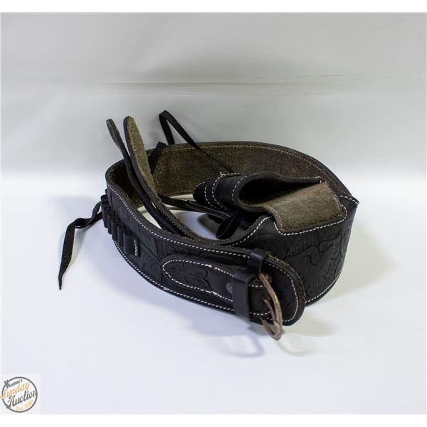 GENUINE HANDMADE LEATHER HOLSTER, LARGE