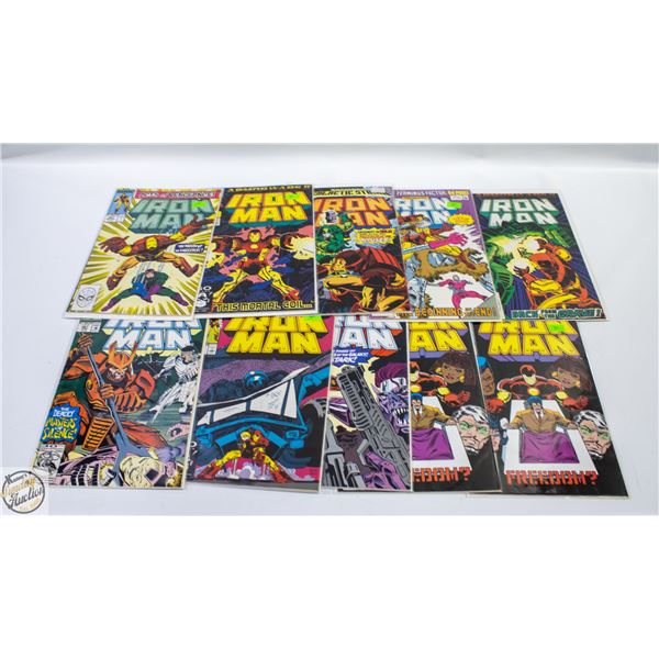 LOT OF 10 IRON MAN COLLECTOR COMICS