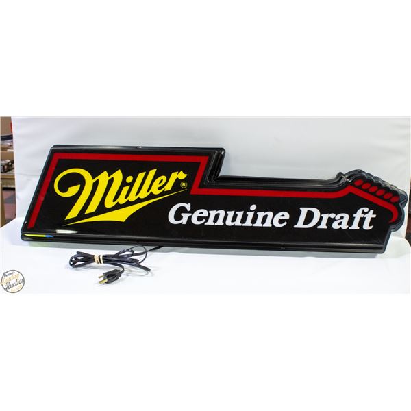 VINTAGE MGD LIGHTED SIGN WORKS 11 INCHES X