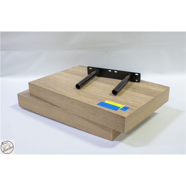 2 FLOATING SHELVES