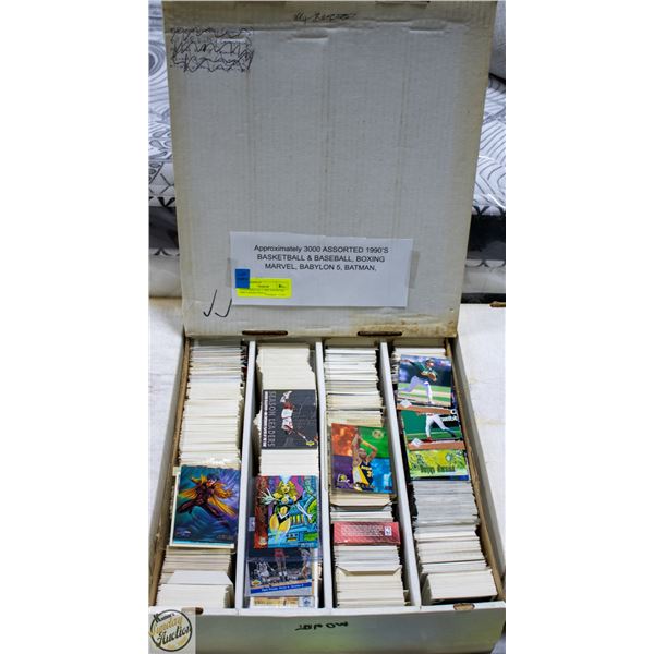 APPROXIMATELY 3000 ASSORTED 1990’S BASKETBALL,