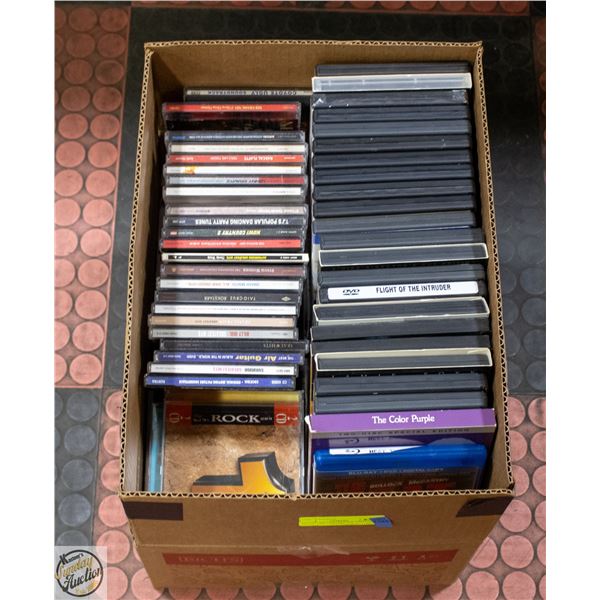 LOT OF (69) DVD MOVIES AND (28) MUSIC CDS – MIXED