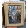 Image 1 : FRAMED ARTWORK EUROPEAN STREET 36" X 46"