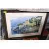 Image 1 : FRAMED STEREOGRAPH PRINT "VILLA BALBIANELLO" BY