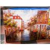 Image 1 : FRAMED PRINT OF VENETIAN CANAL 48" X 36"