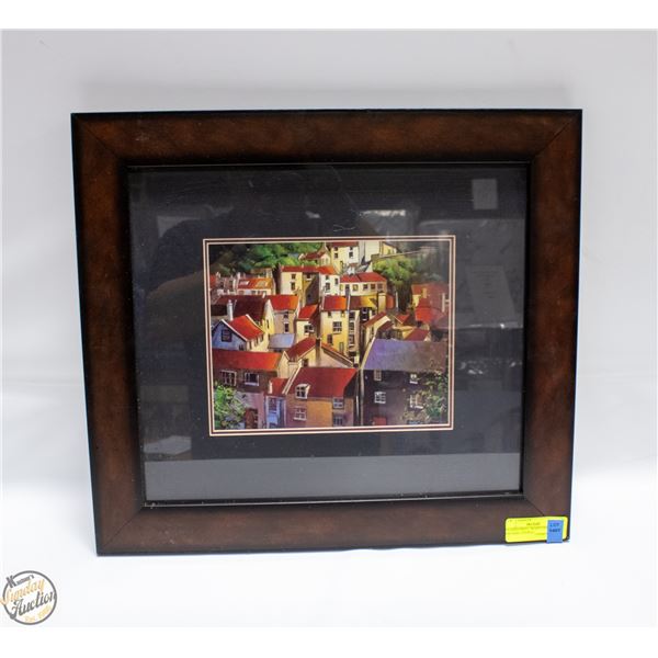 FRAMED PRINT "ROOFTOPS II" BY MICHAEL O'TOOLE