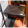 Image 1 : LEATHER AND METAL STOOL
