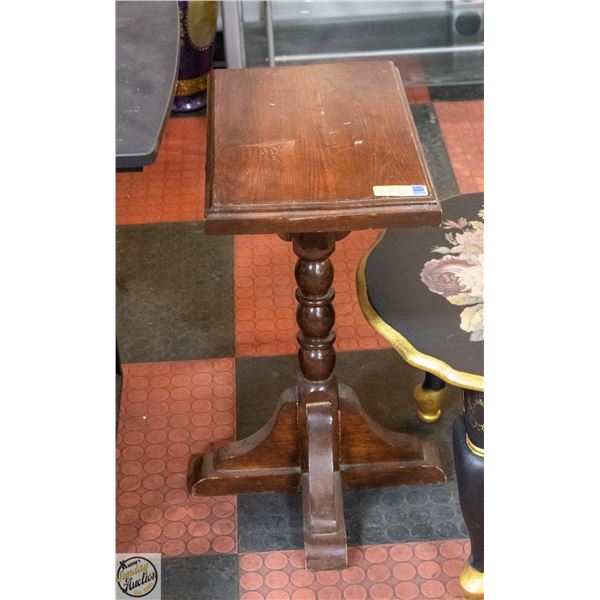 WOODEN "BIBLE STAND" PLANT STAND 11.5" X 18" X 24"