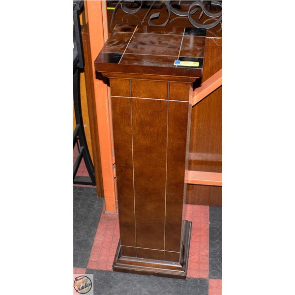 WOODEN PEDESTAL 12" X 12" X 36"