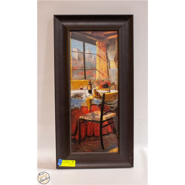 PRINT OF PARISIAN CAFE 12" X 24"