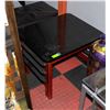 Image 1 : WOODEN SIDE TABLE 20" WIDE 24" DEEP 19" TALL