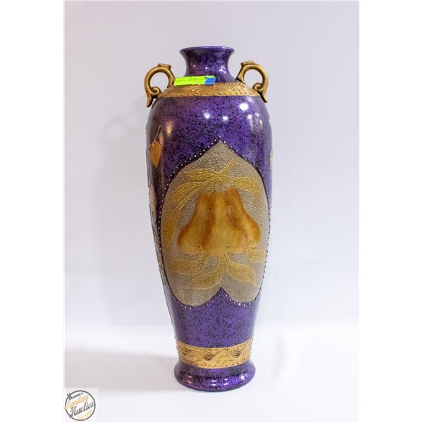 EFFENDI 24" TALL PURPLE PEAR VASE