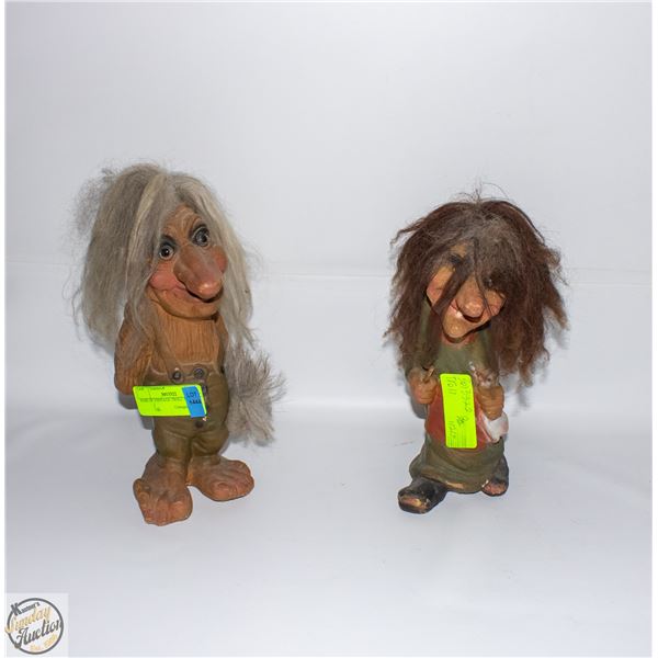 PAIR OF VINTAGE TROLL STATUES