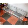 Image 1 : METAL BASED COFFEE TABLE WITH GLASS TOP 48" WIDE