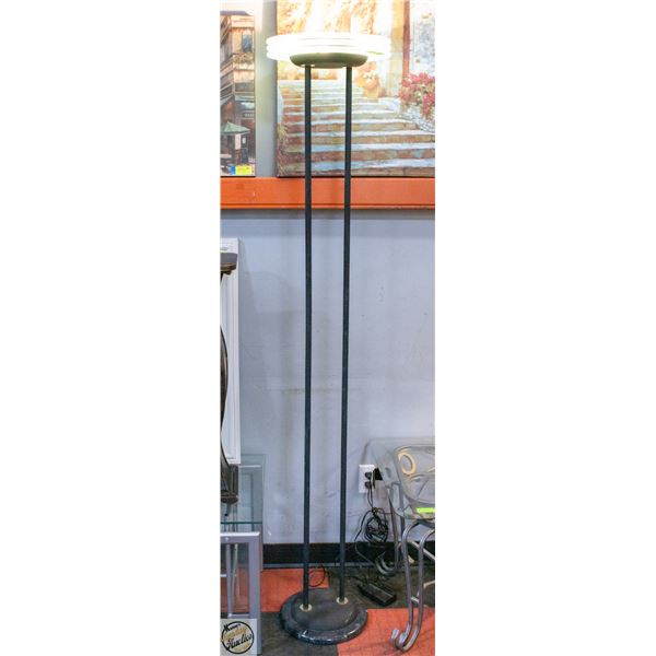 72" TALL BLACK METAL LAMP