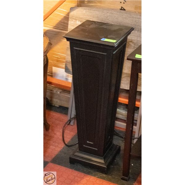 HOLLOW WOODEN VASE STAND W-10" D-10" H-30"