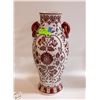 Image 1 : CERAMIC FLOWER PATTERN VASE 19" TALL