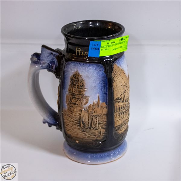 KONAKS PLUS BEER STEIN MADE IN LATVIA 8" TALL