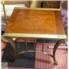Image 1 : METAL BASED SIDE TABLE WITH WOOD TOP