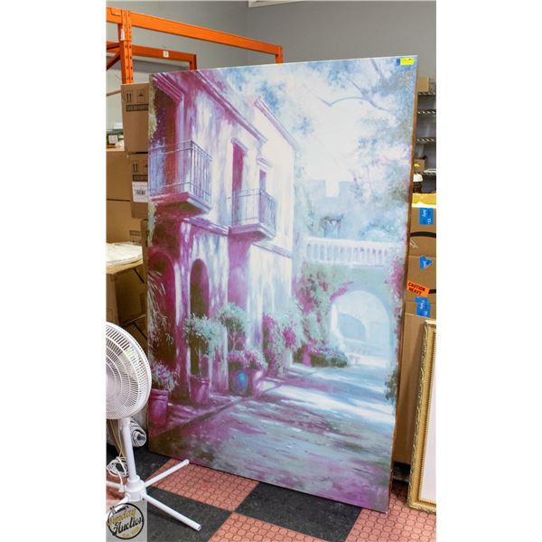 CANVAS PRINT OF EUROPEAN ALLEYWAY 4' X 6'
