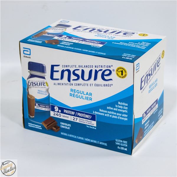 ENSURE 6X235 ML CHOCOLATE EXP. 11/26