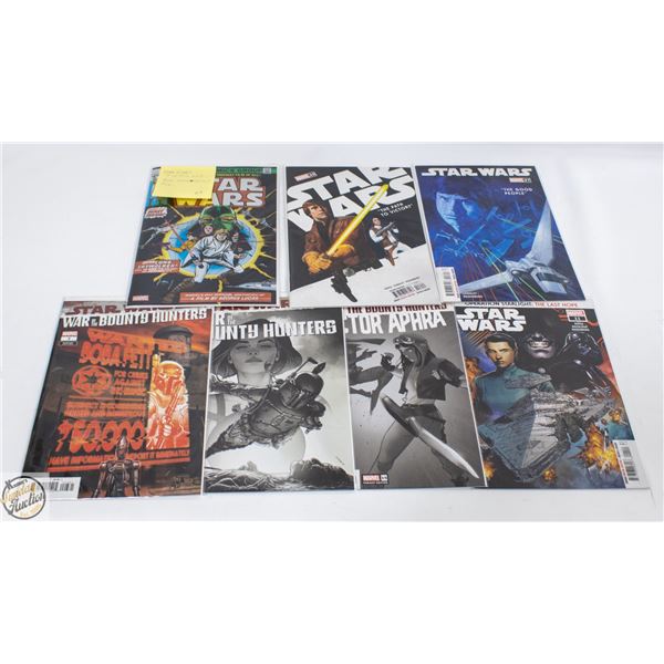 7 COMIC LOT - STAR WARS KEY ISSUE + FOIL