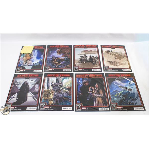 8 COMIC LOT STARWARS 40TH ANNIVERSARY COVERS