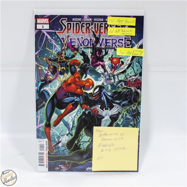 SPIDERVERSE VS VENOMVERSE #1 KEY ISSUE 1ST APP