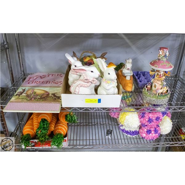 LARGE LOT OF EASTER RELATED ITEMS INCLUDING: