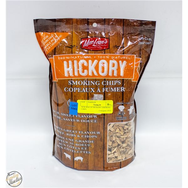 NEW BAG OF HICKORY SMOKING CHIPS