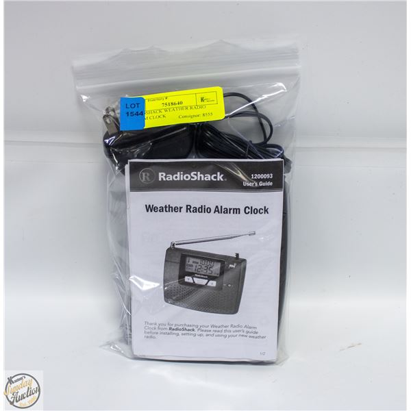 RADIOSHACK WEATHER RADIO ALARM CLOCK