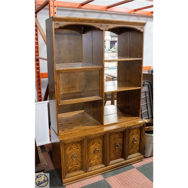 CRAFTLINE 4 DOOR/6 SHELF CABINET- 75" X 48" X 18"