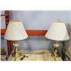 Image 1 : 2 BRASS MATCHING LAMPS