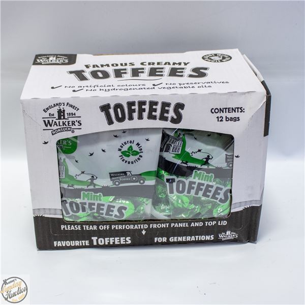 WALKERS MINT TOFFEE - 12 X 150G BAGS PER BOX