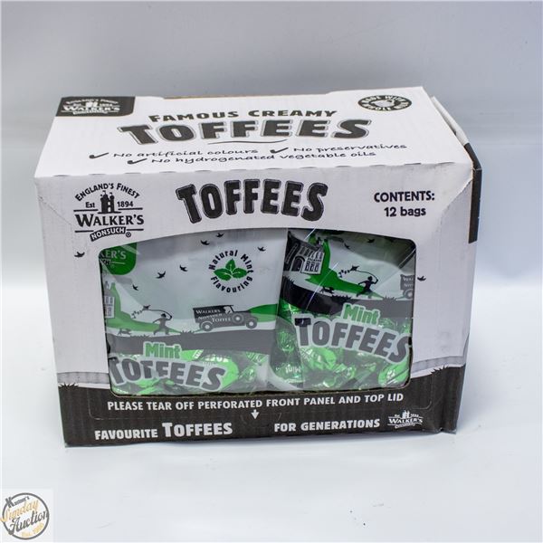 WALKERS MINT TOFFEE - 12 X 150G BAGS PER BOX