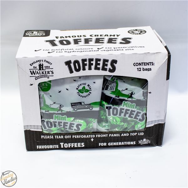 WALKERS MINT TOFFEE - 12 X 150G BAGS PER BOX