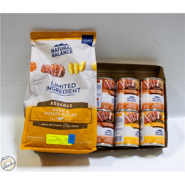 4LB NATURAL BALANCE ADULT DOG FOOD