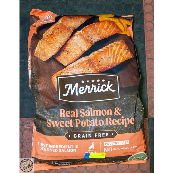22LB MERRICK ADULT DOG FOOD SALMON &