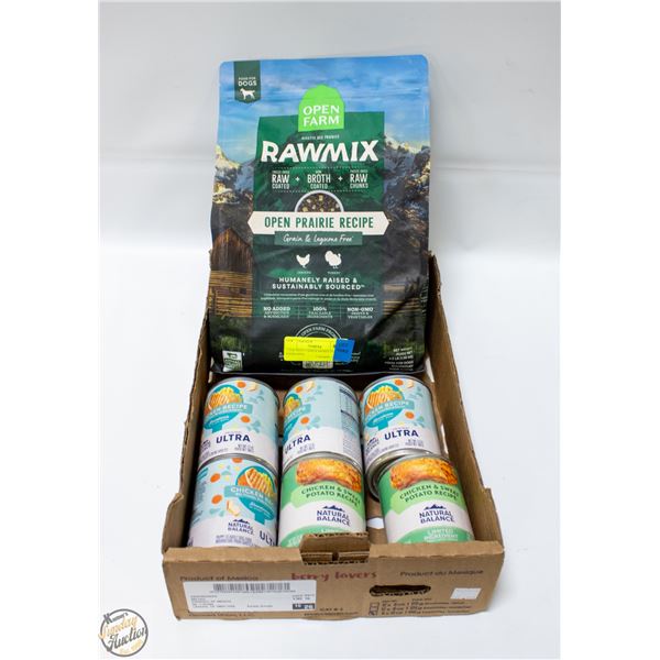 3.5LB OPEN FARM RAWMIX DOG FOOD OPEN