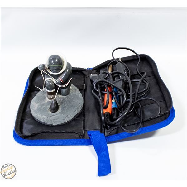 SOAPSTONE FISHERMAN SOLD WITH SOLDERING KIT